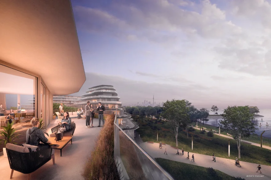 Port Credit — new condominium terrace